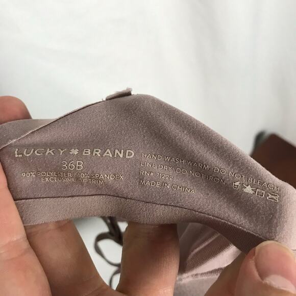 Lucky Brand Set of 2 Women's 36B No Underwire Low Impact Bras Stretch Everyday - Picture 3 of 10